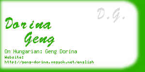 dorina geng business card
